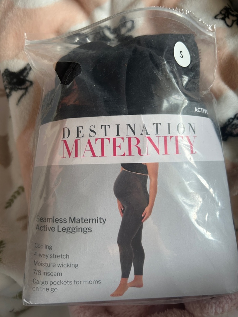Destination Maternity Black Seamless Active Maternity Leggings